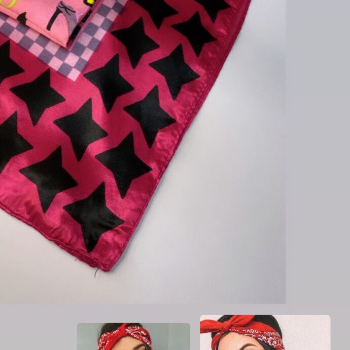 Lenço Estampado Vermelho