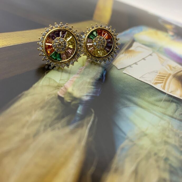 Brinco Pizza Zircônia