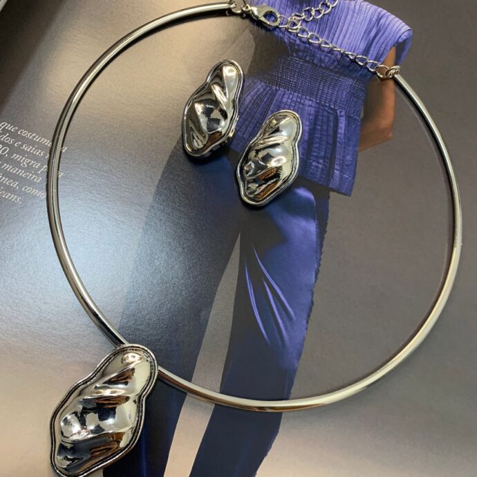 Conj. Gargantilha e Brinco