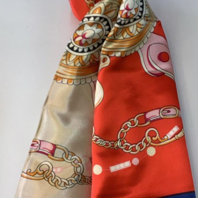 Lenço Estampado Laranja