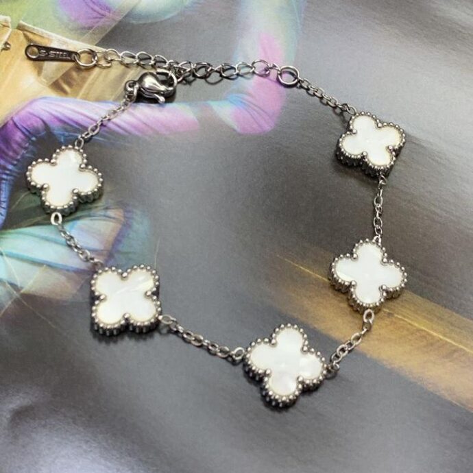 Pulseira Trevos Prata